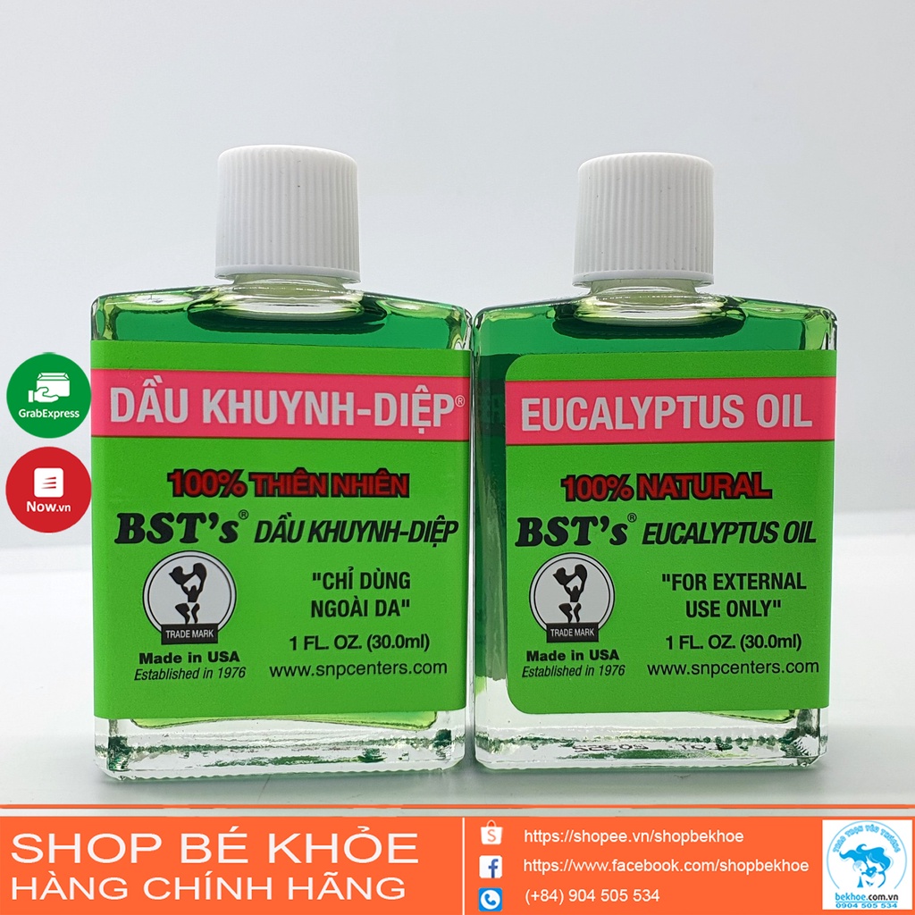 Dầu khuynh diệp Mỹ BST’s Eucalyptus Oil - 30ml.