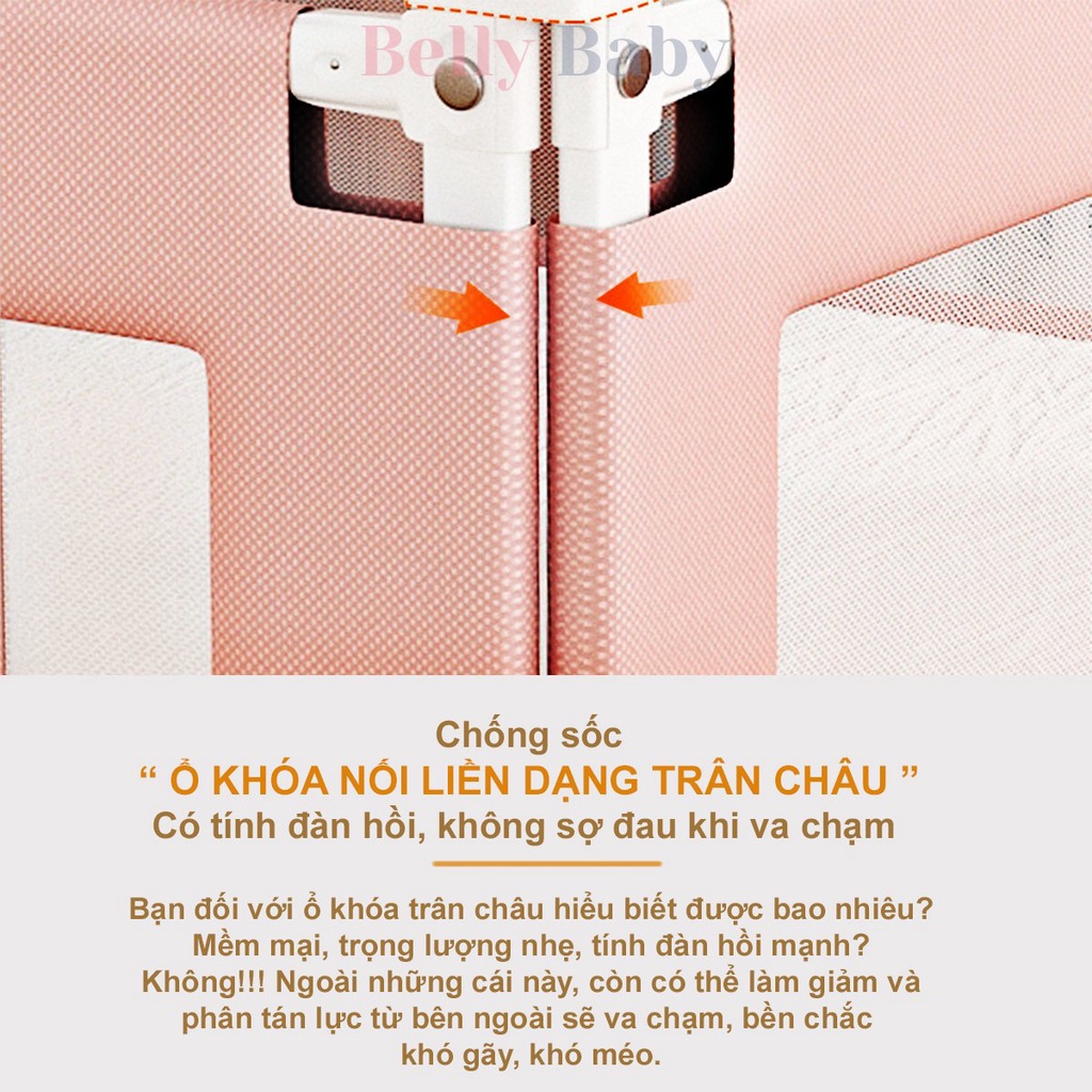 Thanh Chắn Giường Nhật Bản Bellybaby Phiên Bản Mới Nhất