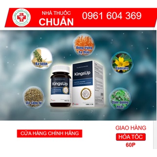 Kingsup (Hộp 30 viên Mua 3 tích điêm tặng 1h 15v) - Tăng cường sinh lý nam Kings up, king up,kingup
