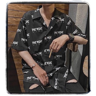 Áo Somi Tay Ngắn - Áo Sơ Mi Chữ Mende - Thời Trang Unisex AnAn - SM2