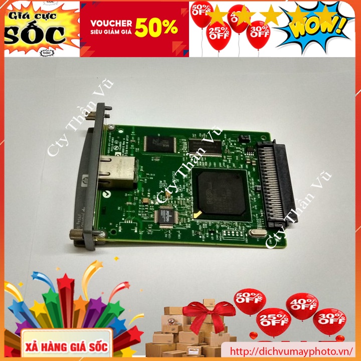 Card mạng máy in HP 5200, 5200D hàng tháo máy chưa qua sửa chữa hoạt động tốt INECO