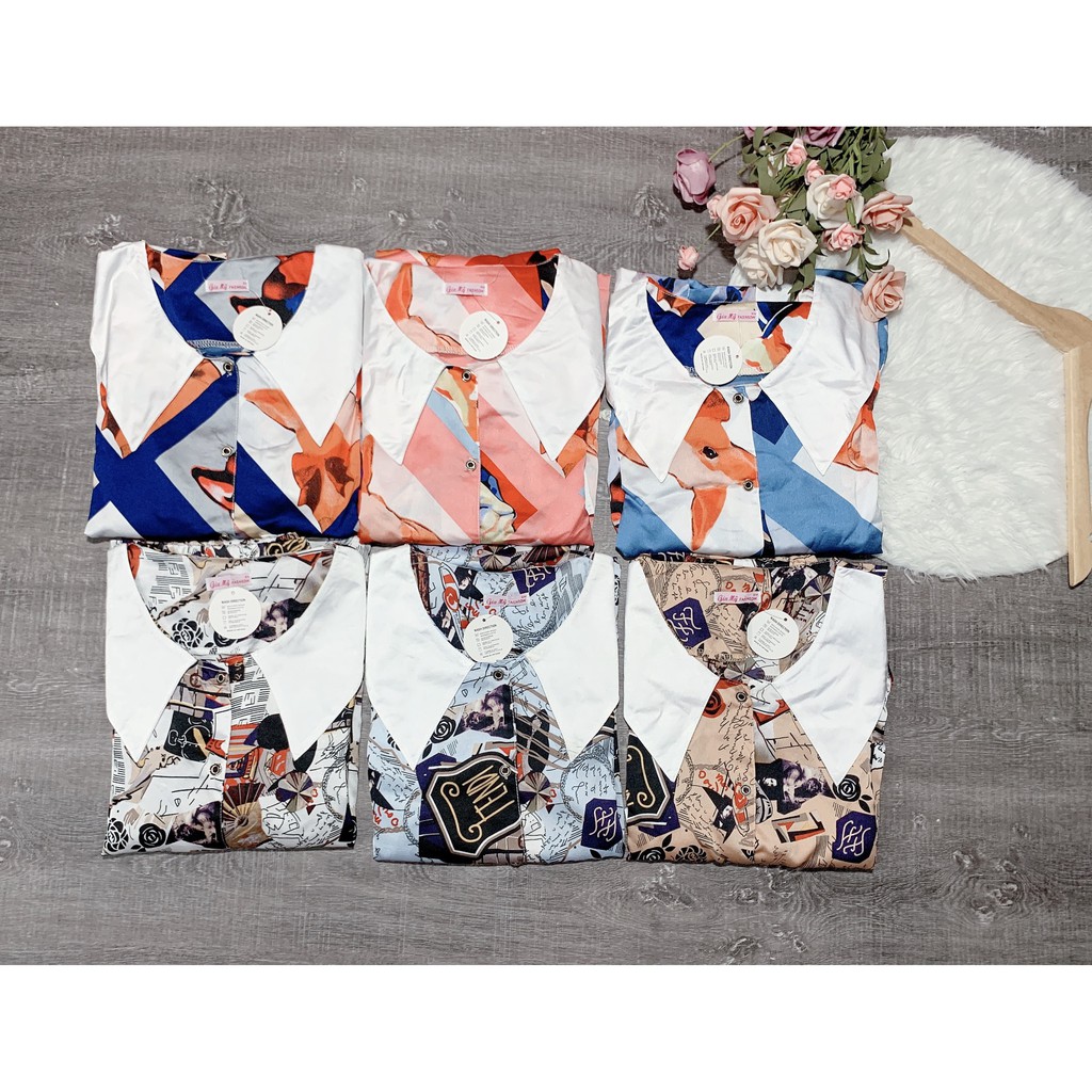 SATIN TIỂU THƯ TAY PHỒNG ( TAY DÀI QUẦN DÀI ) | BigBuy360 - bigbuy360.vn