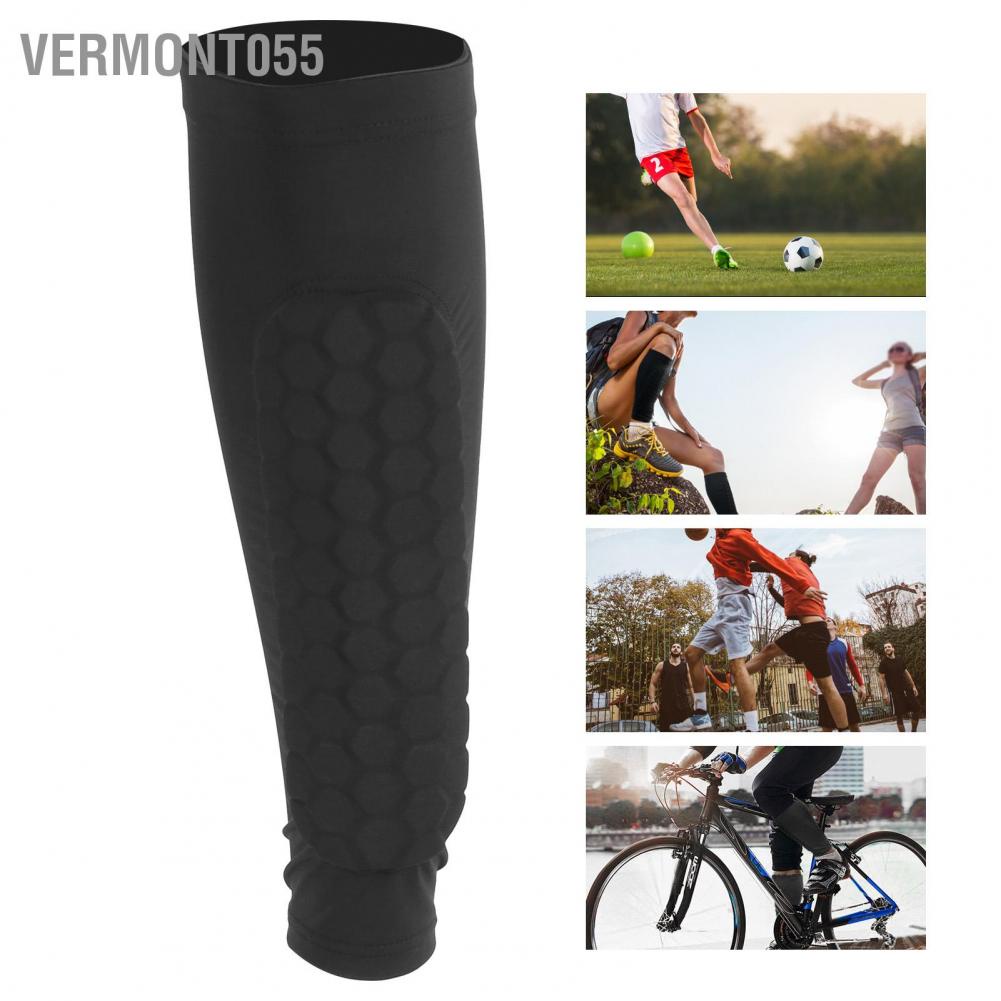 Hàng Hot Thể thao ngoài trời Bảo vệ chân chống va chạm Đồ bảo hộ tay áo bóng rổ Bắp chân Vermont055 Hàng giao ngay