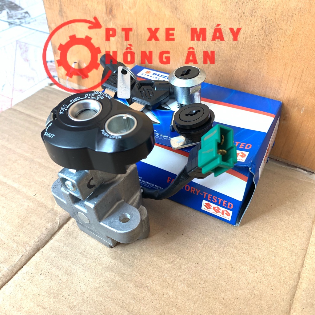 Bộ ổ khóa  Satria Fi, Raider Fi nhập khẩu chính hãng Suzuki Indonesia - PT HỒNG ÂN