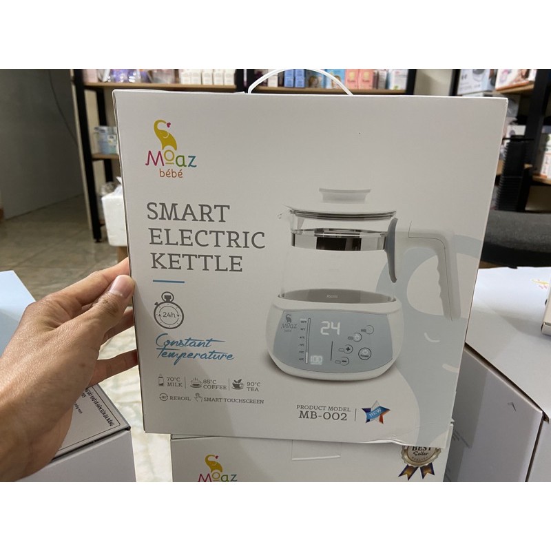 BÌNH ĐUN NƯỚC THÔNG MINH MOAZ BEBE 1000ML (CHÍNH HÃNG) CHO BÉ (MB-002)