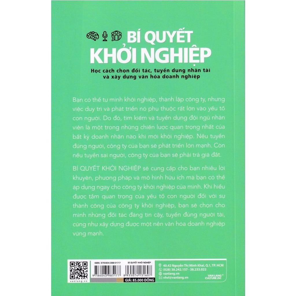 Sách - Bí Quyết Khởi Nghiệp (Ozan Dagdeviren - VL)