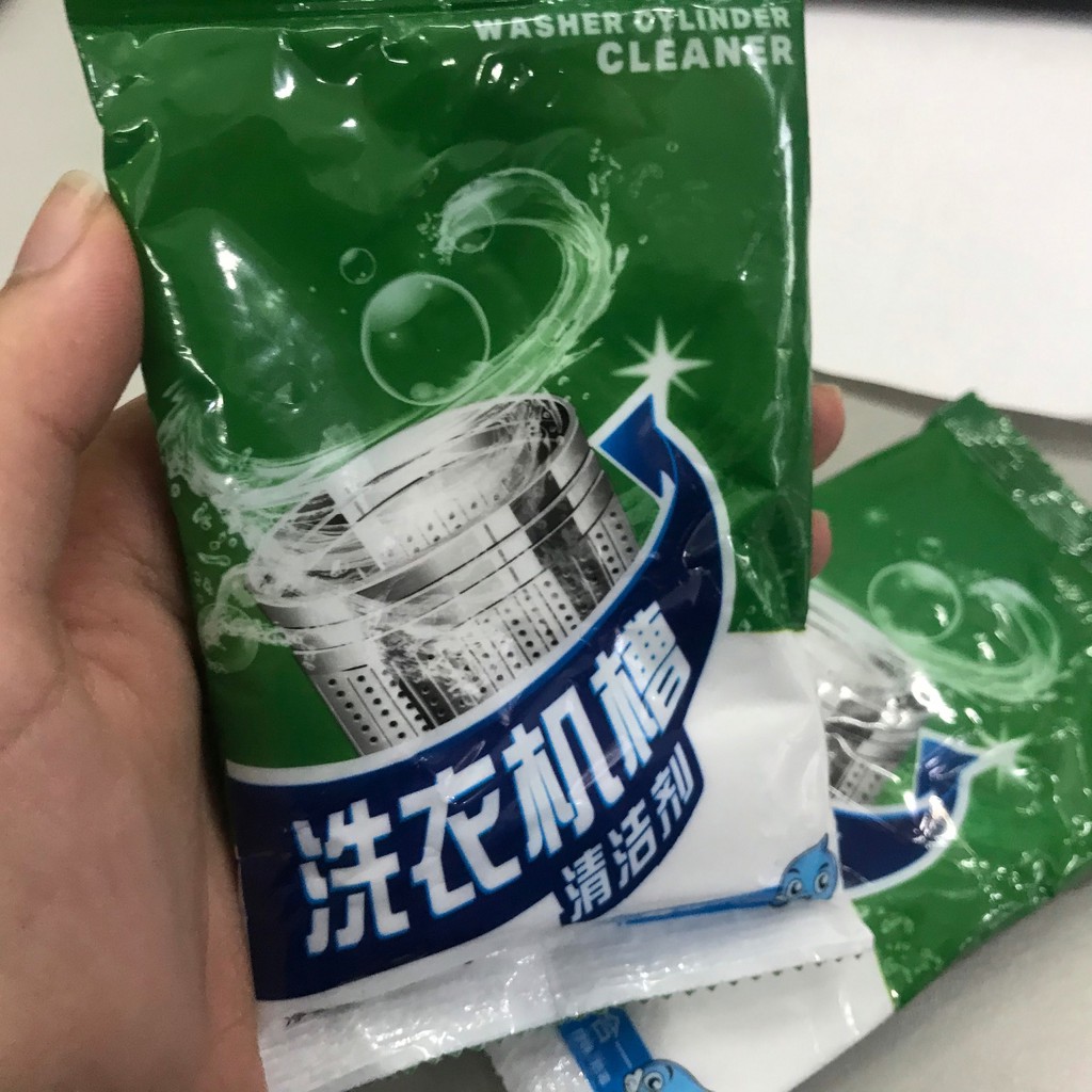 Bột vệ sinh lồng máy giặt MẪU NHỎ 100g (XANH LÁ)