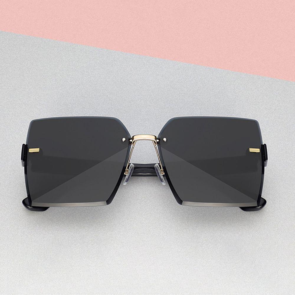 Kính Chống Tia UV Không Gọng Màu Sắc Gradient Thời Trang Cho Nam Và Nữ