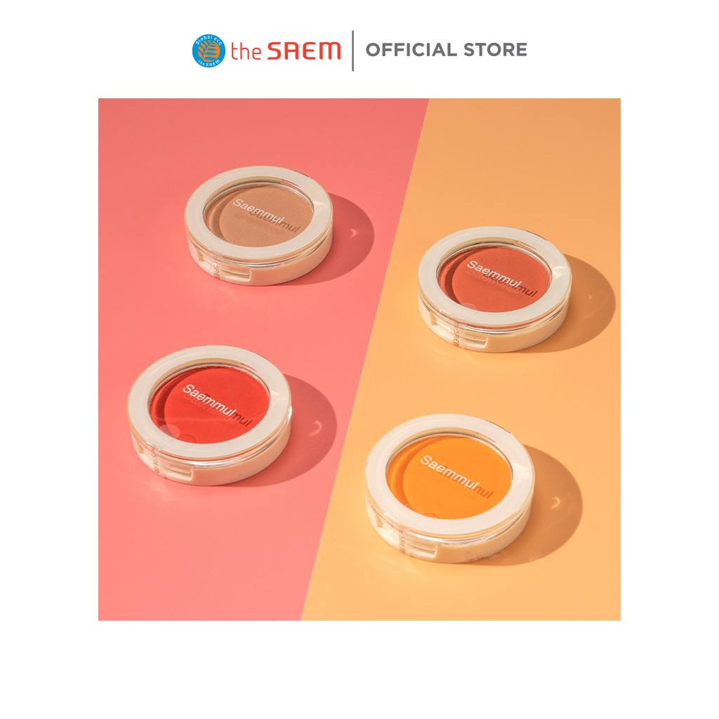 [Gift] Phấn má hồng the SAEM Saemmul Single Blusher CR02 Baby Coral (5g) - M3