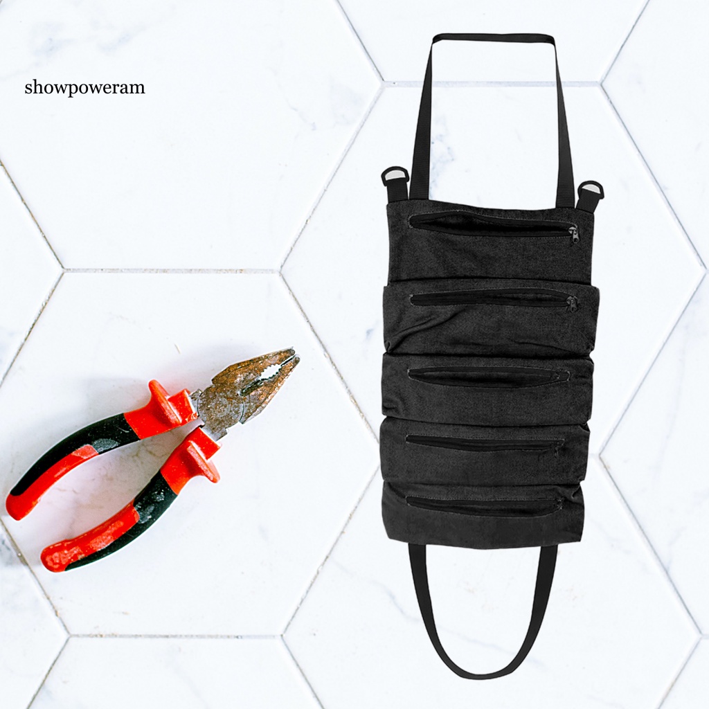 Túi Cuộn Đựng Dụng Cụ SPM Có Tay Cầm Màu Trơn