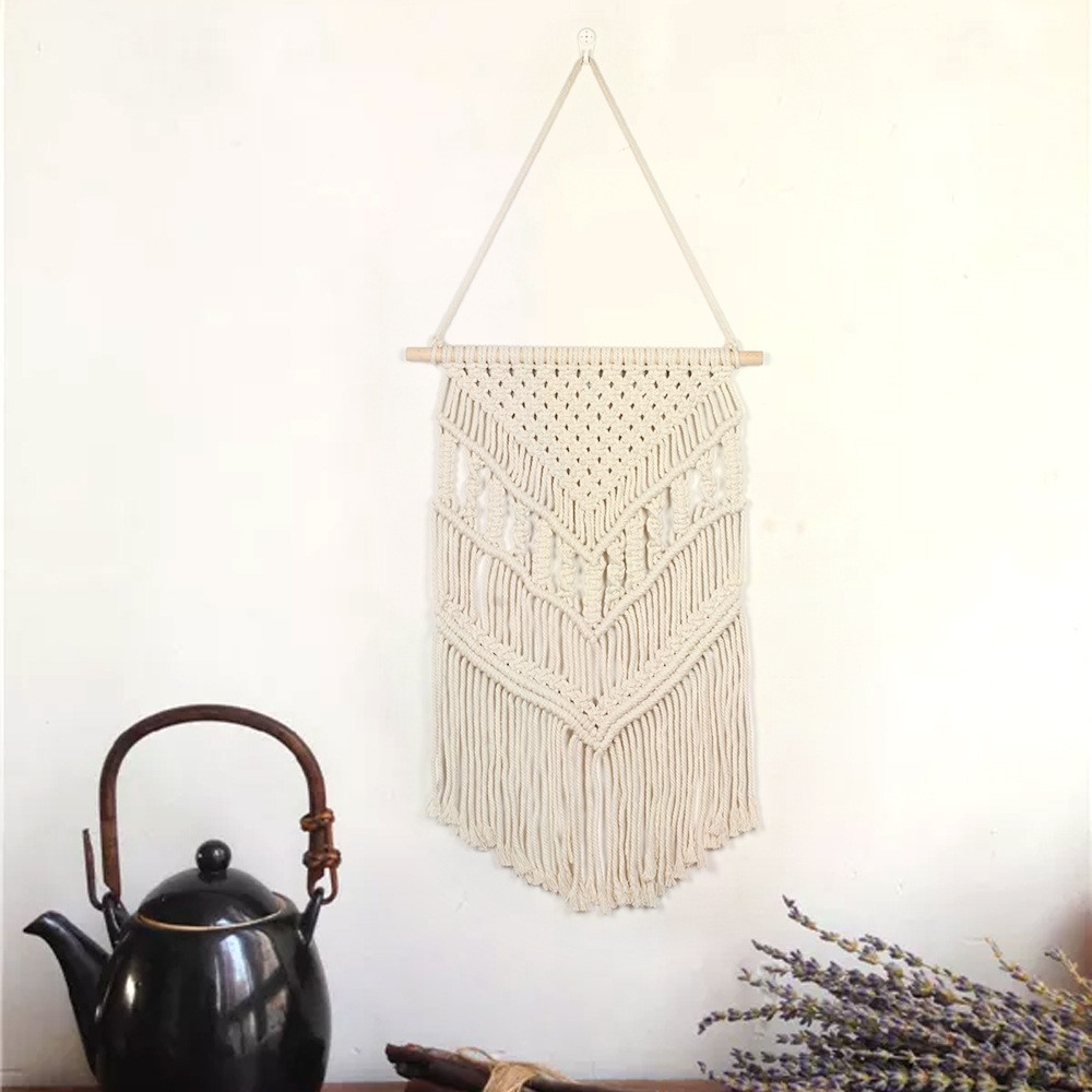 Macrame - Rèm treo tường hoạ tiết trang trí sang trọng nhà cửa, homestay phong cách Boho