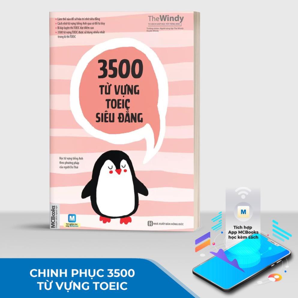 Sách - 3500 Từ Vựng Toeic Siêu Đẳng Bản 2 Màu Dành Cho Người Luyện Thi Toeic - Học Kèm App Online [MCBOOKS]