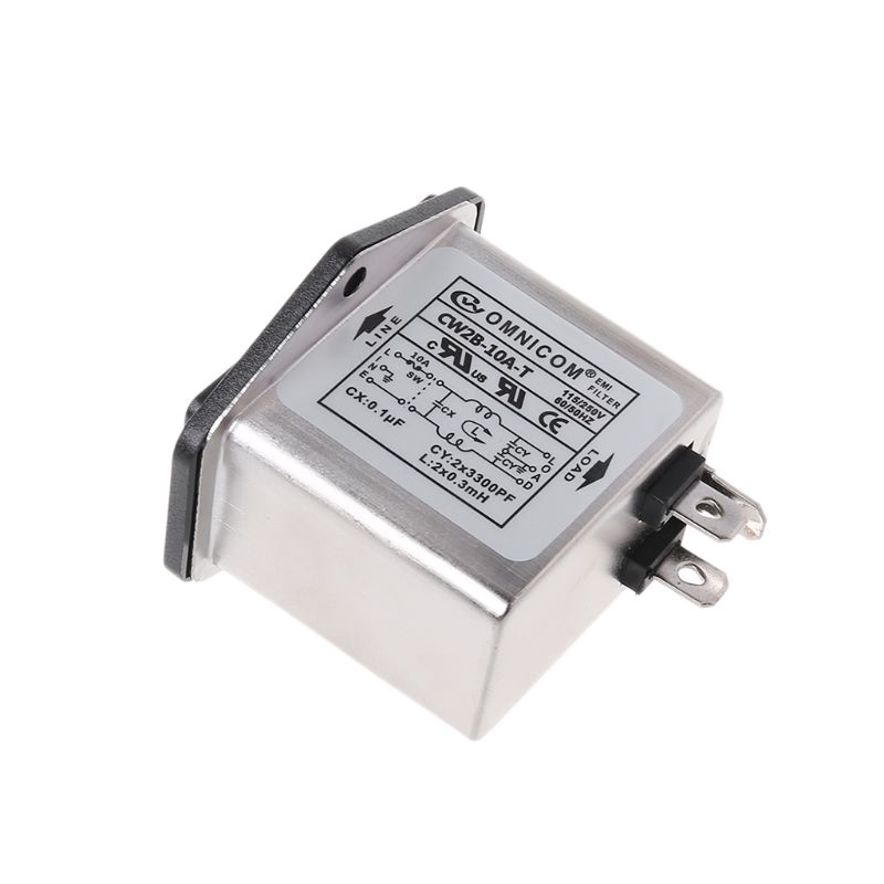 Bộ Lọc Nguồn Cho Máy Điều Hòa Ac 115 / 250v Zong Cw2B-10A-T Emi