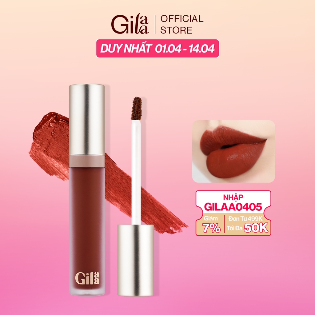 Son kem lì Gilaa Long Wear Lip Cream Full Size (5g)