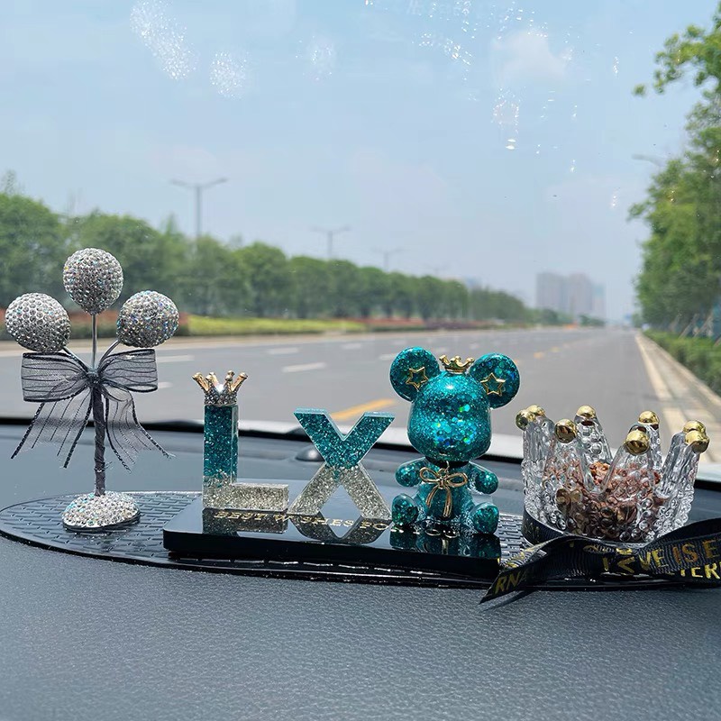 Cây bóng đính đá decor Taplo xe ô tô - Cây bóng trang trí ô tô