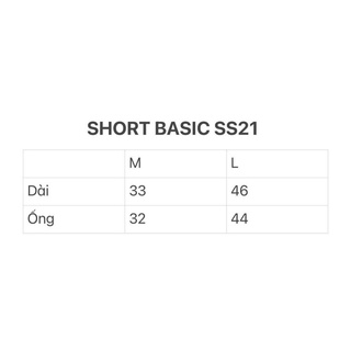 Quần short dù basic SS21 Nass (BASIC SHORT SS21)
