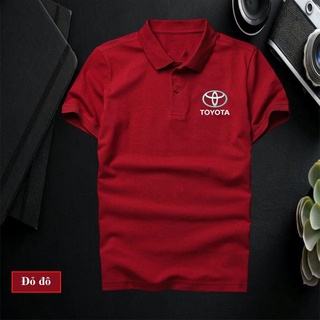 Áo polo đỏ in logo thể thao [ IN THEO YÊU CẦU ]