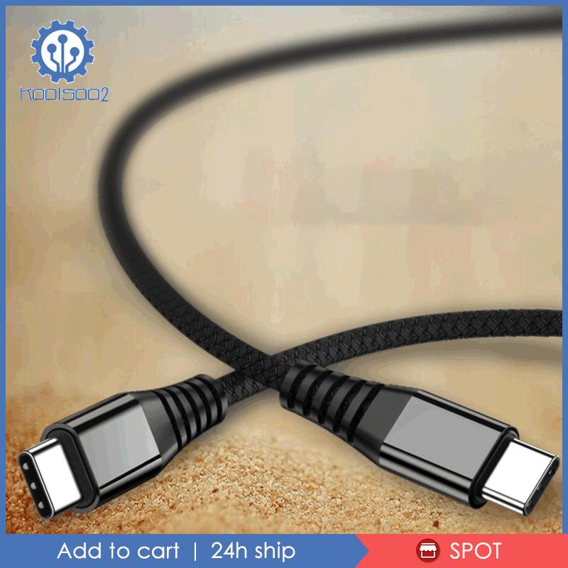 Dây Cáp Koolsoo2 100W USBC PD Bện Nylon Thông Dụng Cho Điện Thoại / Máy Tính Bảng