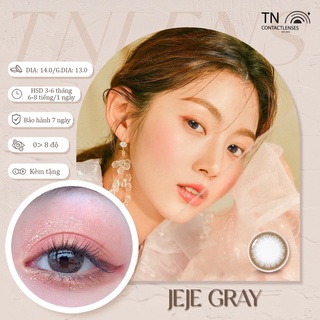 JEJE GRAY 14.0 - Kính áp tròng lens Hàn Quốc chính hãng - Độ cận 0>8