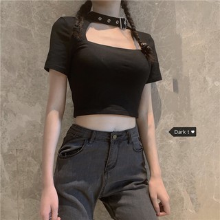 [HÀNG CÓ SẴN] Áo Croptop chocker cổ