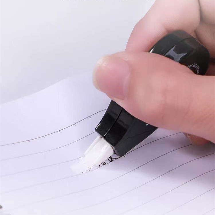 Set 6 Bút Xóa Kéo 5MM Kèm Túi Đựng Màu Trong Suốt Tiện Dụng Cho Học Sinh
