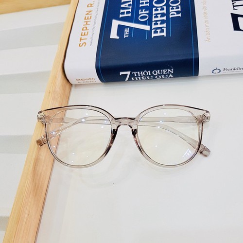 Gọng kính cận thời trang mắt kính nữ giả cận không độ râm mát chống tia UV phong cách Ulzzang đẹp giá rẻ 024
