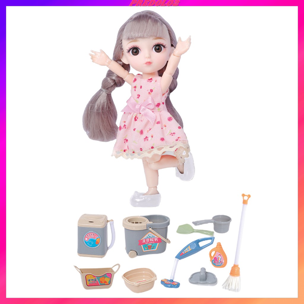 Set 2 Khớp Nối Linh Hoạt + Dụng Cụ Làm Sạch Cho Búp Bê Bjd 12