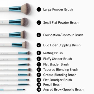 Set 12 Cọ BH Cosmetic Poolside Chic