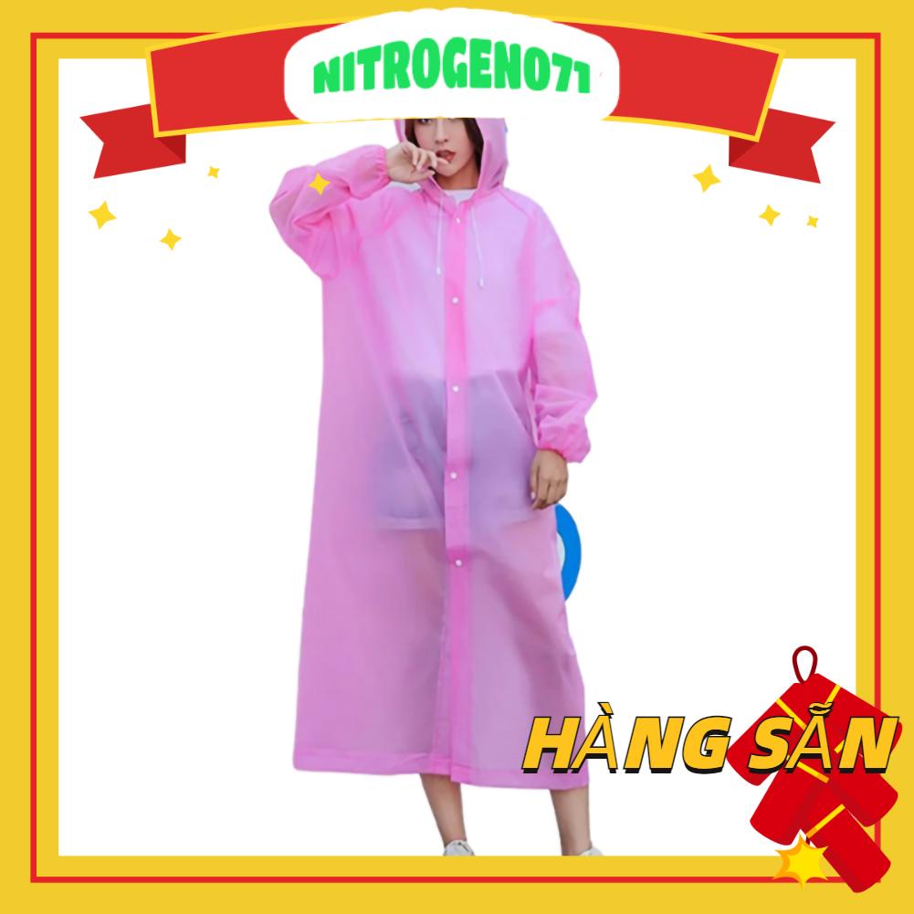 Nitrogen071 EVA Raincoat Non Disposable Outdoor Travel Portable for Adults 150g 18 Silk Frosted Extra Thick