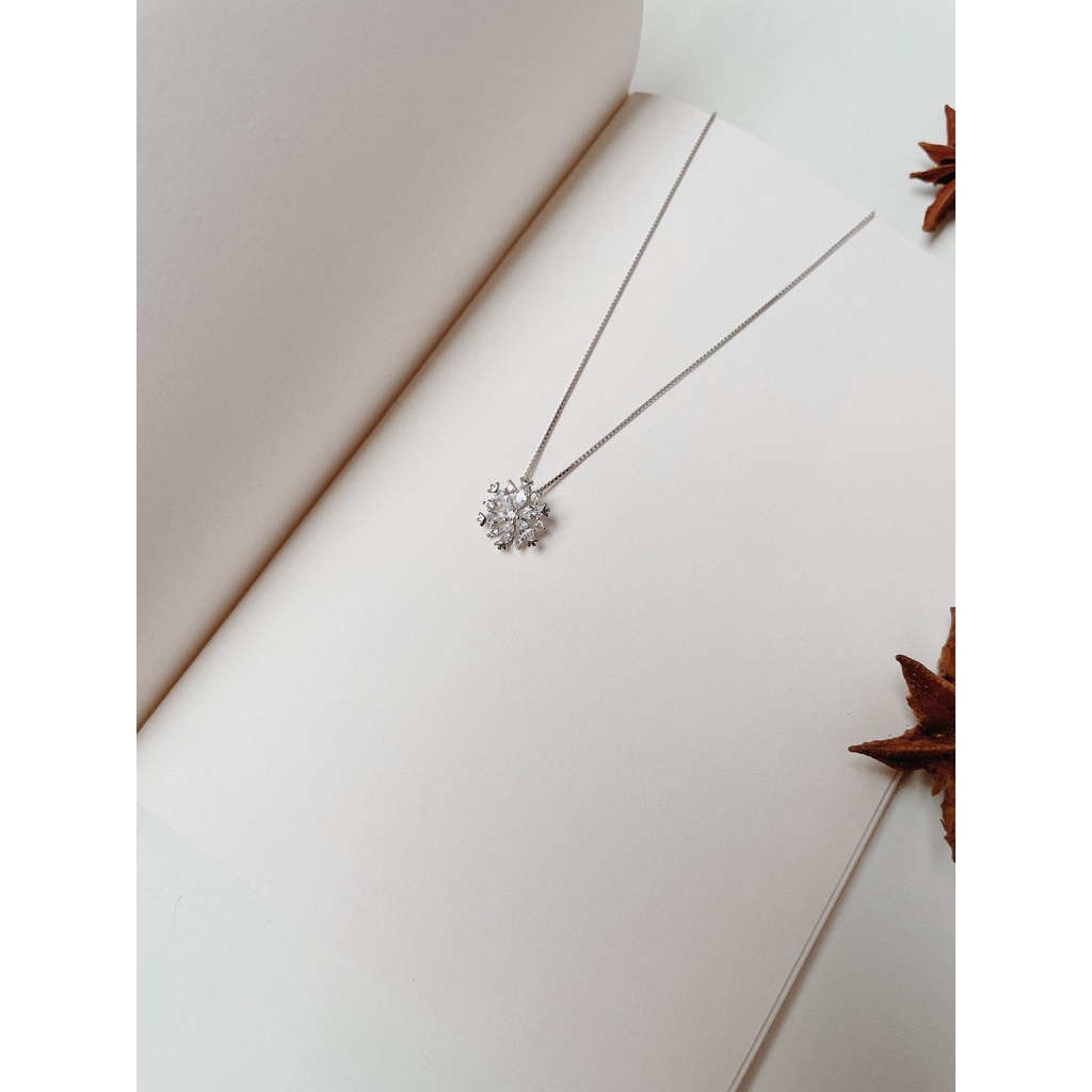 Snowy necklace - Vòng cổ bông tuyết bạc 925 |daisy.accessory.hn|