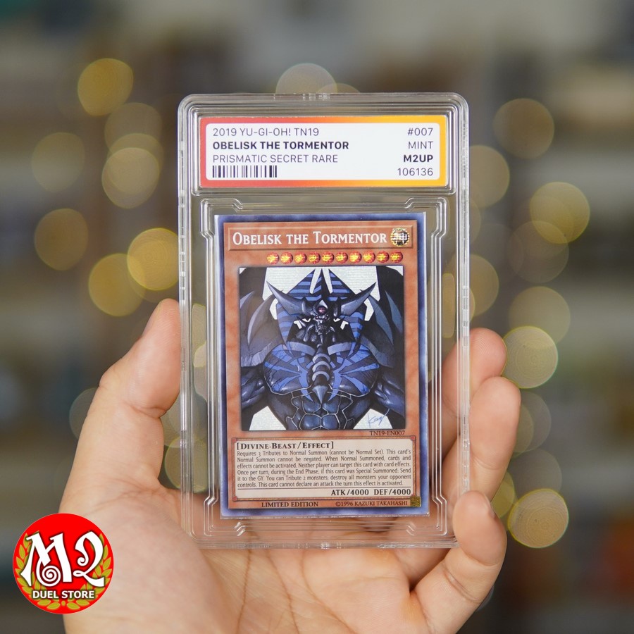 Lá thẻ bài Yugioh TN19-EN007 Obelisk the Tormentor - Prismatic Secret Rare - Bảo quản theo tiêu chuẩn M2UP