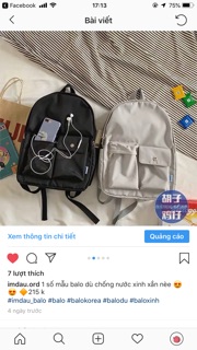 Balo dù  xinh xắn ( HÀNG ORDER)