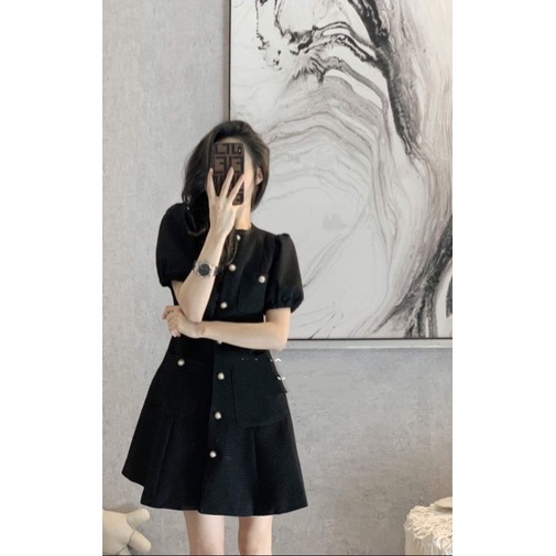 Đầm dự tiệc công sở phối nút sang trọng Mina Dress | BigBuy360 - bigbuy360.vn