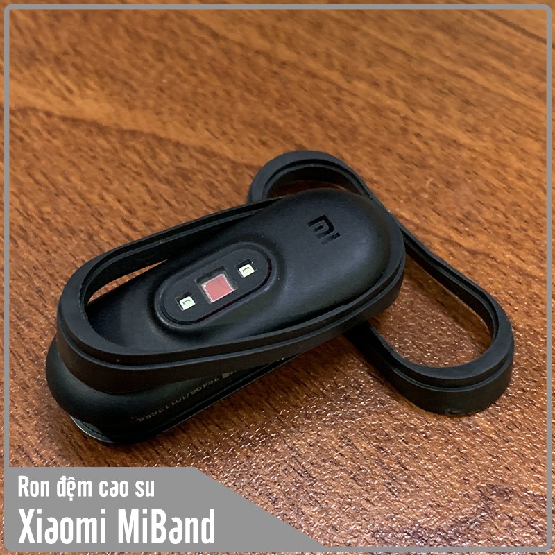 Ron đệm cao su cho vòng kim loại Xiaomi Miband 3 - 4 - 5 - 1 bộ 2 miếng