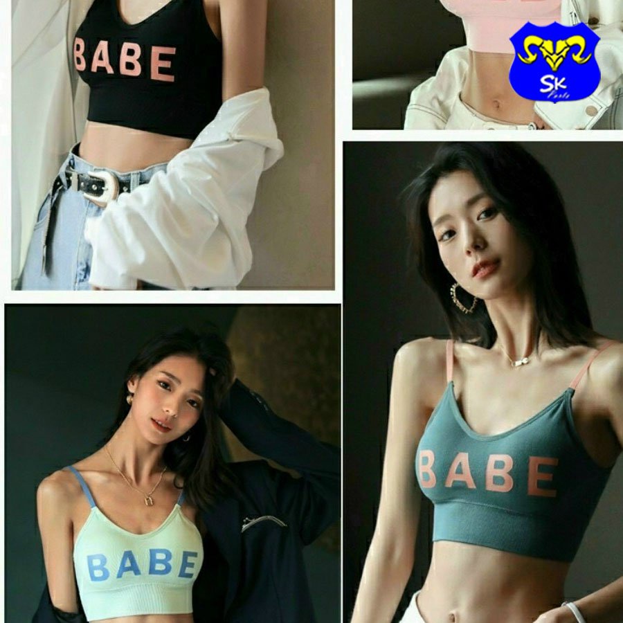 Bra tập gym nữ Babe xinh xắn chất thun dệt ôm sát co giãn cực xinh - Kèm hình chụp thật 100%