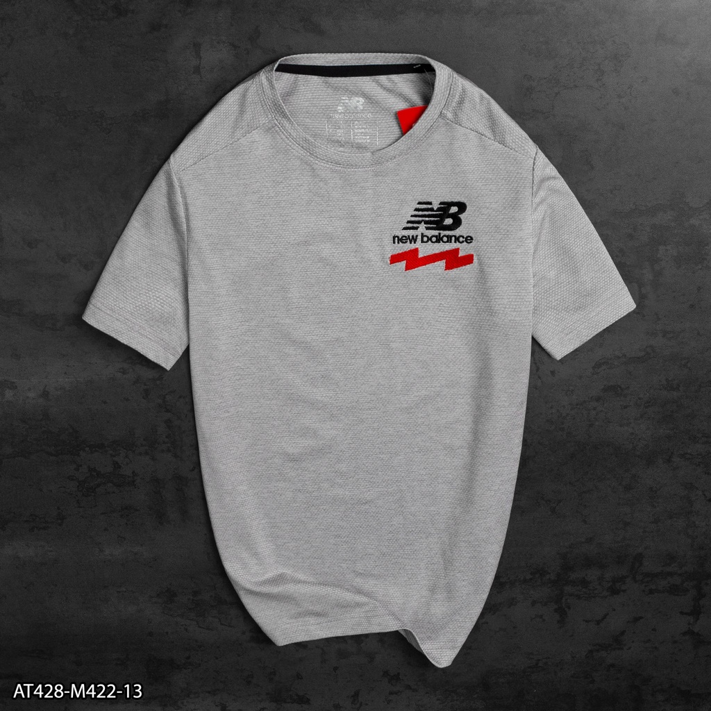 ÁO THUN THỂ THAO NAM NB AT428- VNXK - LOGO THÊU