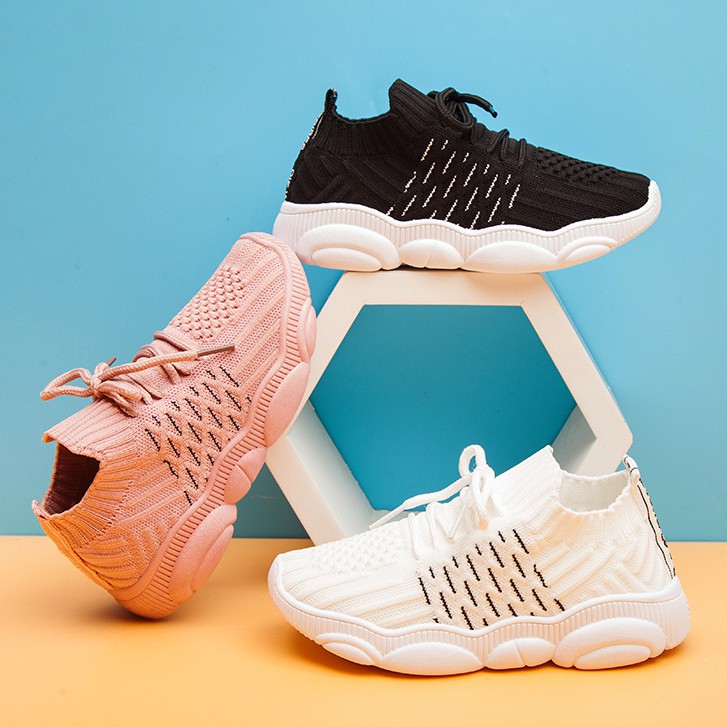 Giày Thể Thao Cho Bé Chất Co Giãn Thoáng Khí ( C0528 )