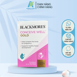 Bổ trứng tăng khả năng thụ thai blackmores conceive well gold của úc hộp 56 viên - ch013