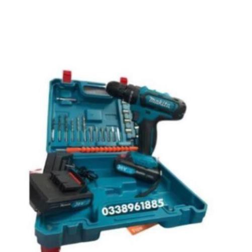 MÁY KHOAN PIN 36V MAKITA DF331D- 3 CHỨC NĂNG, CÓ BÚA - TẶNG KÈM 24 CHI TIẾT