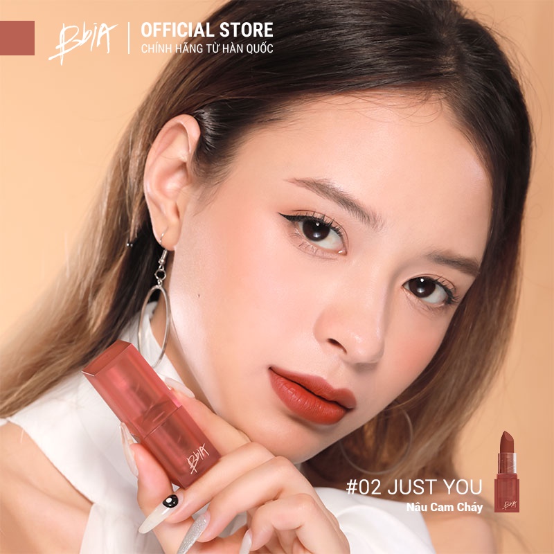 Son Thỏi Lì Bbia Last Powder Lipstick (6 màu) 3.5g - 02 Just You - Bbia Official Store