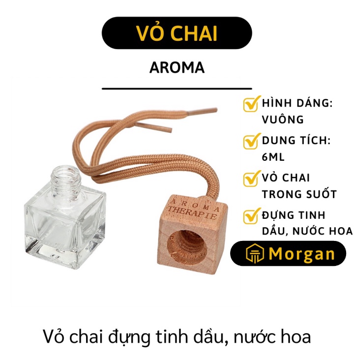 Lọ Đựng Tinh Dầu - Vỏ Chai Đựng Tinh Dầu, Nước Hoa Treo Xe Ô Tô Khử Mùi, Thơm Lâu 7754