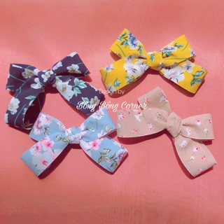 Cột/ Kẹp tóc nơ vải hoa Sweetie