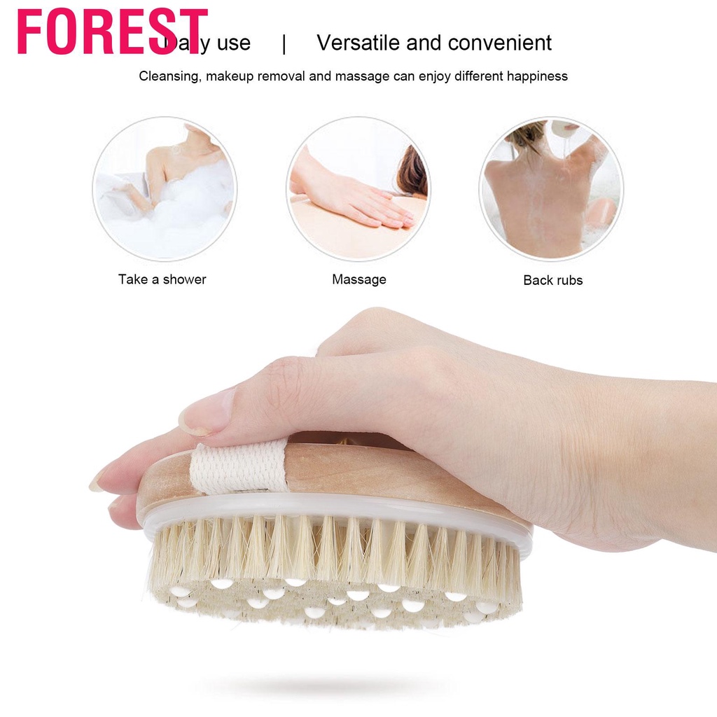 Bàn chải tẩy tế bào chết tăng tuần hoàn máu chăm sóc da khô