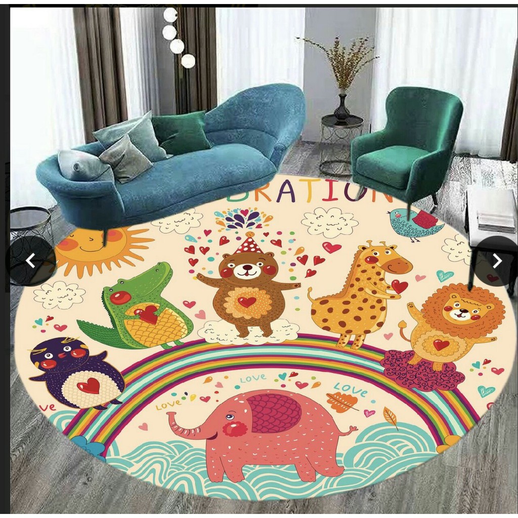 Thảm bali trải sàn , thảm tròn trang trí phòng khách