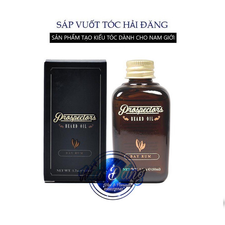 [ Chính Hãng USA ] Tinh dầu dưỡng râu Prospectors Bay Rum Beard Oil