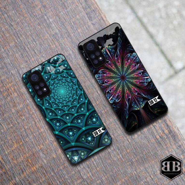 Ốp lưng kính cường lực kute dành cho Xiaomi Redmi Note 11 4G / Redmi Note 11S