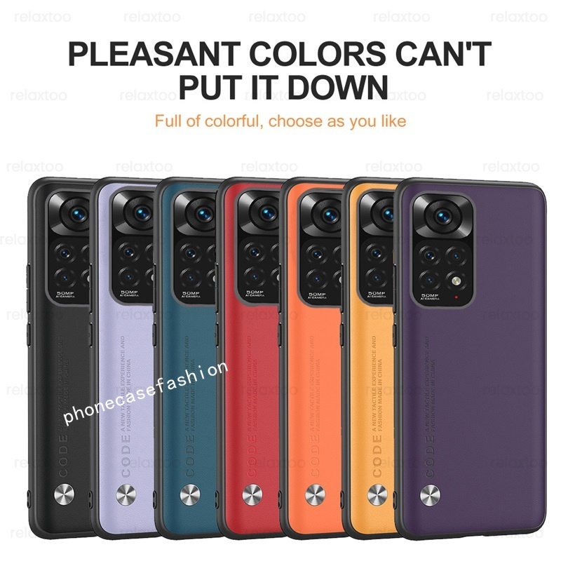 Ốp Điện Thoại Da Silicon Mềm Màu Trơn Sang Trọng Cho Xiaomi Redmi Note 11 11s Note11 Pro Plus + 4G 5G