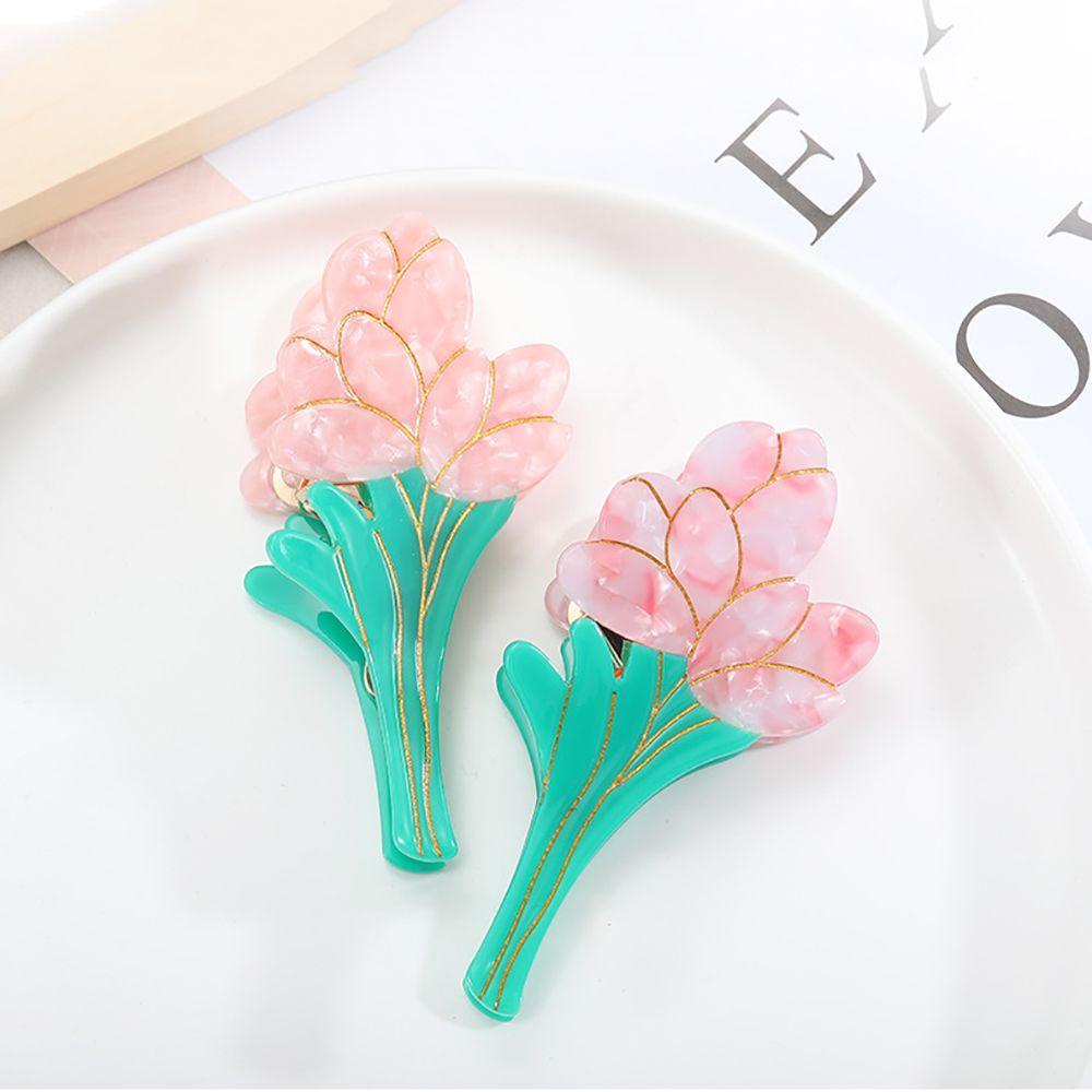 Kẹp Tóc Hình Hoa Tulip Dễ Thương Cho Nữ Mã 1