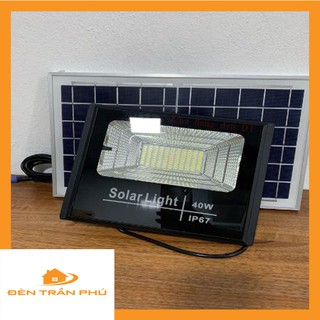 Đèn led năng lượng mặt trời FREESHIP Đèn led pha năng lượng mặt trời 25w