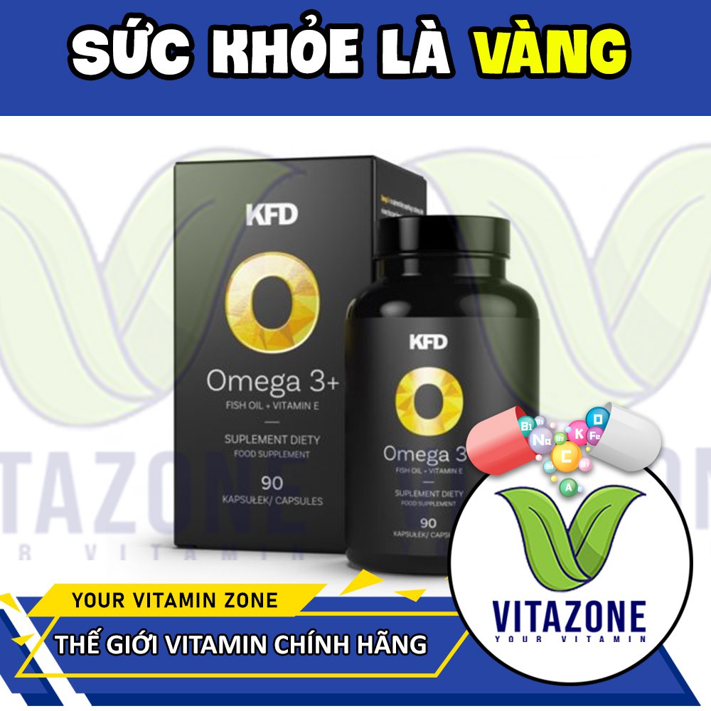 KFD DẦU CÁ OMEGA3 + VITAMIN E - BỔ SUNG EPA/DHA CAO (330/220) HỖ TRỢ SỨC KHỎE (90 VIÊN)